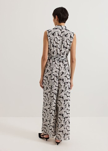 Phase Eight Janine Jumpsuit Navy/White Australia | HE7061345